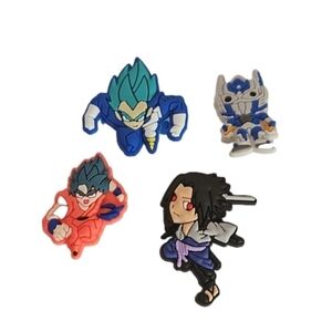 Bundle of 4 crock's charms. Pop some personality into your shoes with Jibbitz